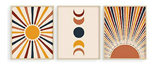 Pósteres - Haus And Hues Mid Century Modern Wall Art Boho Wa