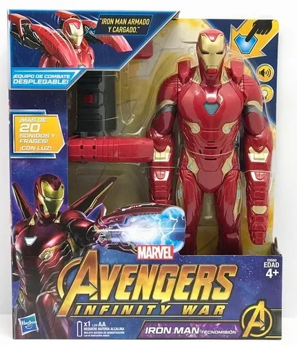 Avengers Mission Tech Iron Man Hasbro Luz Y Sonido Jlt E0560