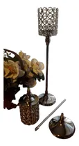 Comprar 2 Candelabros Veladores 45.5 Cm  Atom Plata Cumpleaños  Usa