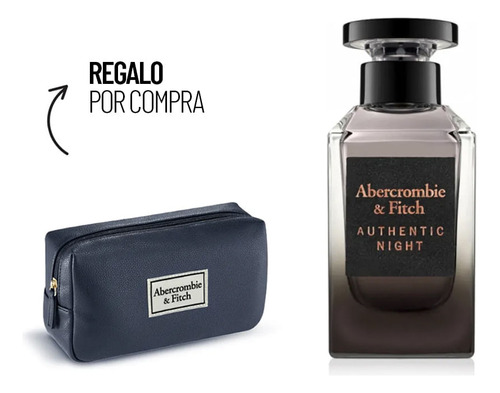 Kit Perfume Hombre Abercrombie & Fitch Authentic Night Men E