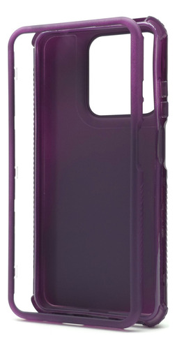 Funda 3 En 1 Para Moto G15 Case Uso Rudo Full Protector Supreme - Violeta Moto G15