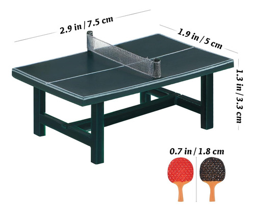 Nuobesty Juego De Paletas De Tenis De Mesa De Pong En Miniat