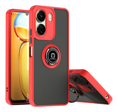 Case Funda Hardness Ring Para Xiaomi Redmi 13c / Antishock