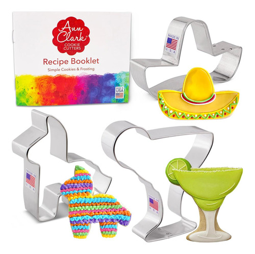 Cinco De Mayo Cookie Cutters 3-pc Set Hecho En Ee Uu Por