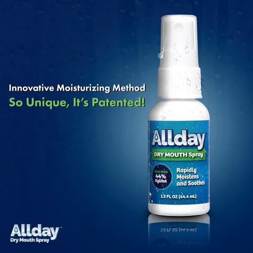 Allday Spray Bucal Seco Xilitol De Máxima Resistencia Acción