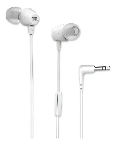 Audifono Jbl In Ear Con Manos Libre Harman C50 Hi Bass White