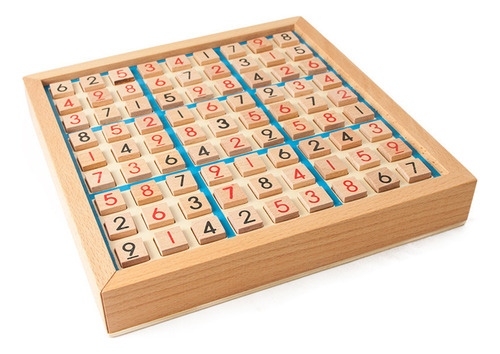 Juego De Sudoku De Madera Con Cajón, Juguete Para Acertijos