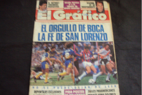 Revista El Grafico # 3748 - Tapa Boca San Lorenzo