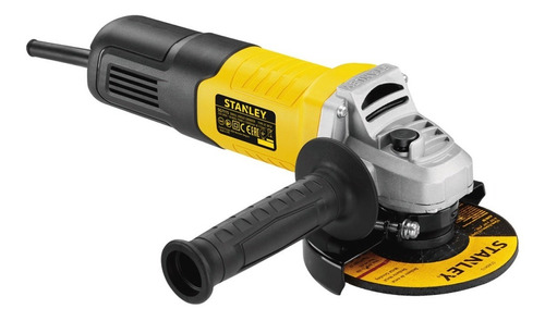 Amoladora 4 1/2 900 W + 10 Disco Cte Stanley Stgs9115-k10 Color Amarillo Frecuencia 50 60hz