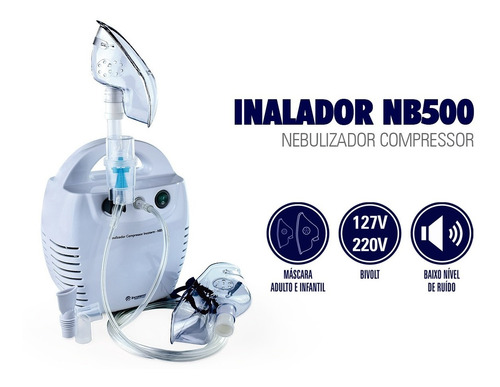 Imagem 8 de 10 de Nebulizador / Inalador Compressor Nb 500 Incoterm