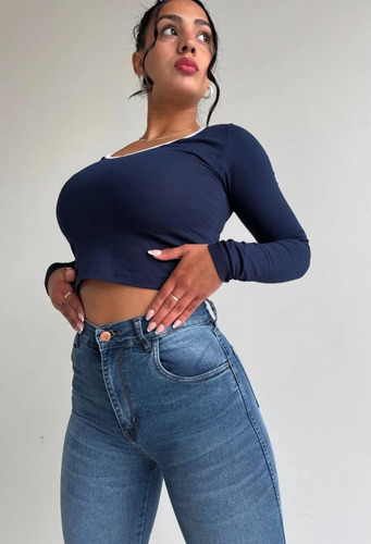 Las Locas Jeans Clasico Mist Original 100% Calce Perfecto
