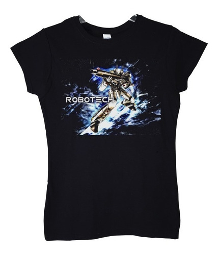 Polera Mujer Robotech Poster Espacial Anime Poleradicto