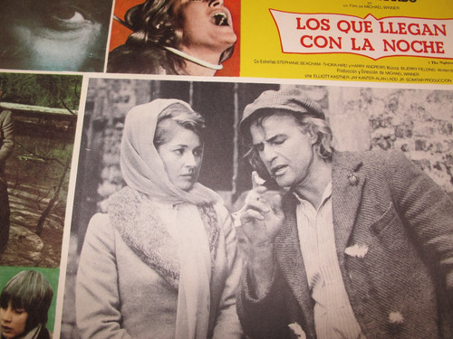 Cartel Cine Los Que Llegan Con La Noche Lobby Card (Usado)