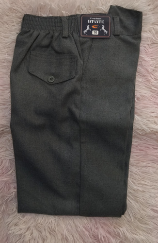 Pantalón Escolar Gris Oxford Talla 10