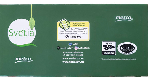 Svetia 600 Sobres De 1g Endulcorante Stevia Sustituto Azúcar