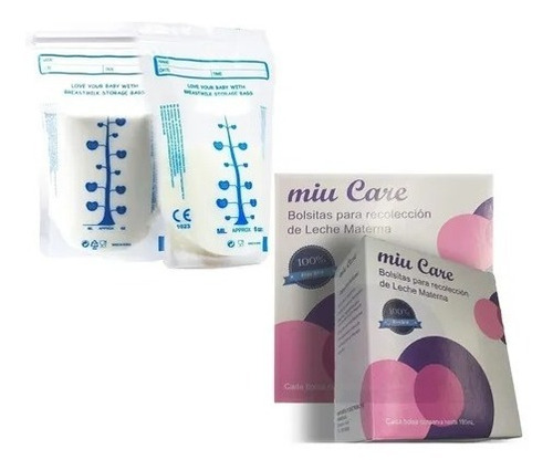 Imagen 1 de 2 de Miucare Bolsa Para Recolección De Leche Materna X15 Unidades