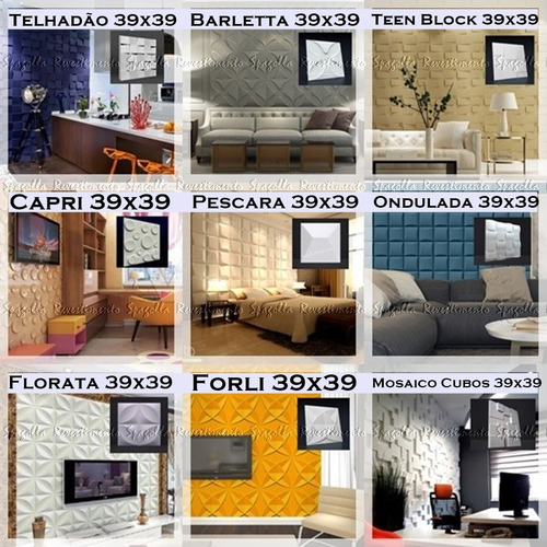 Forma De Gesso 3d Cimentício Abs Molde Pra Placa Parede 3d