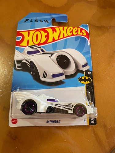 Hot Wheels Batmobile The Flash 103/250 2023 Batman Blanco