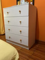 Comprar Cómoda Melamina 4 Cajones - Mueble Dormitorio