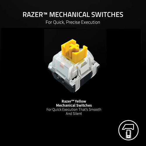 Imagen 4 de 6 de Razer Blackwidow V3 Mini Teclado Mecánico Inalambrico 65%