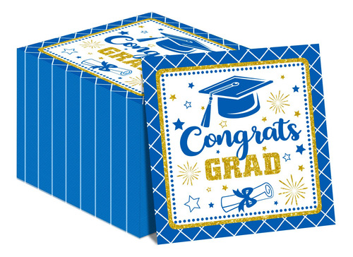 Servilletas De Felicitación Para Fiesta Graduación 2025 50 U