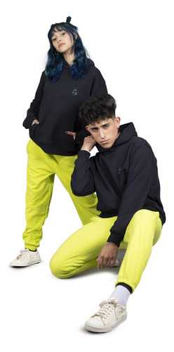Buzo Topper Basics Cher Mix Unisex Moda Negro