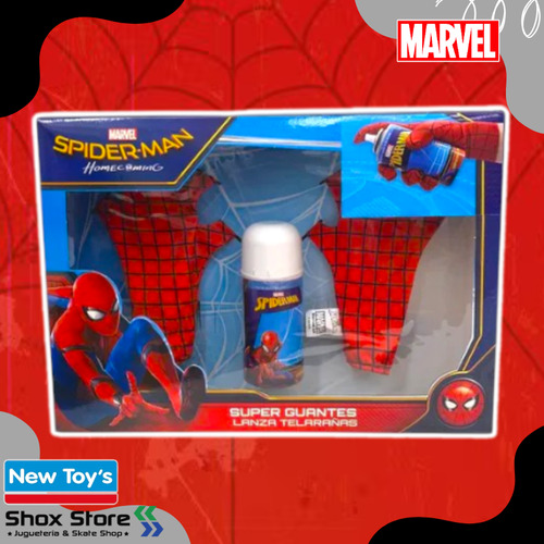 Kit Guantes Areosol Espuma Nieve Serpentina Disney Marvel