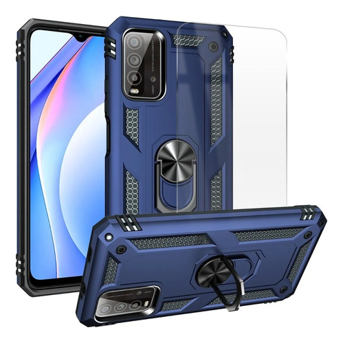 Case Rígida Para Samsung Con Mica Funda Uso Rudo Stand