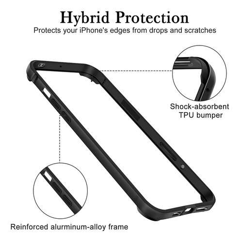 Funda Marco Metálico Para iPhone 15 Pro Max 14 13 12 11