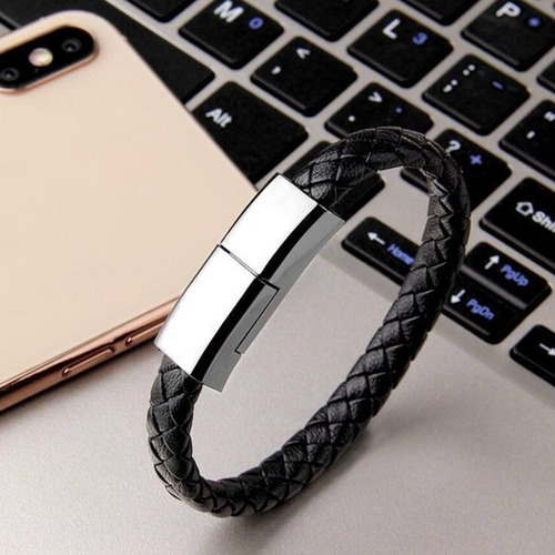 Pulsera De Cuero Pu Cable De Cargador Cable De Carga De
