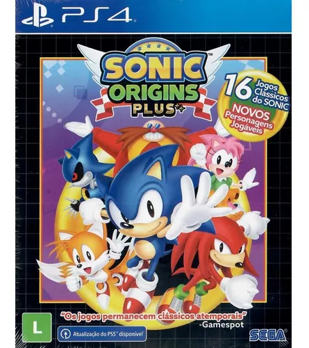 Jogo Sonic Origins Plus Playstation 4 Midia Fisica Ps4 Sega