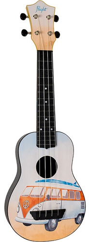 Flight Tus25 Bus Ukulele Soprano Con Funda Color Diseño