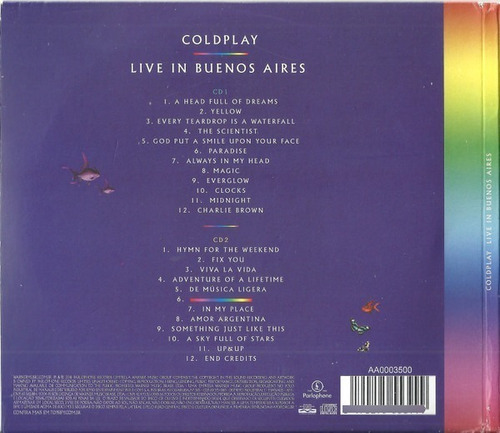 Coldplay Live In Buenos Aires 2 Cd Digipak