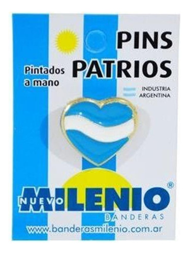 Pins/escarapela Milenio Motivos Patrios X10 2030/209 Corazon