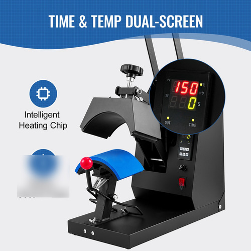Vevor Máquina Me Prensa De Calor Para Sombreros 4-en-1 Negro