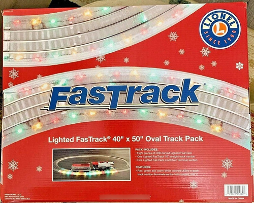 Lionel Medidor Electrico Iluminado Fastrack Riel Ovalado 40