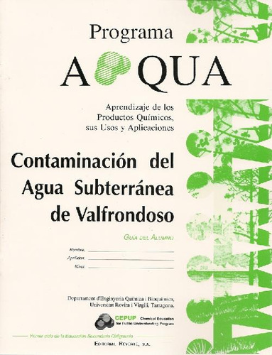 Libro Programa Aqua. Aprendizaje De Los Productos Quimicos,