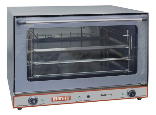 Horno Convector Electrico Moretti Bakery 4 Bandejas 40x60 Cm