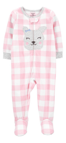 Pijama Carters Micropolar Con Pie A Cuadros Universo Binario