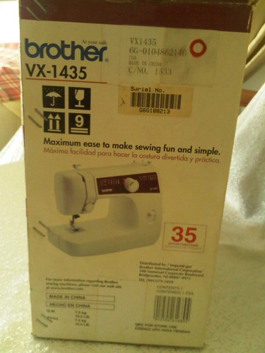 Maquina De Coser Marca Brother Vx 1435