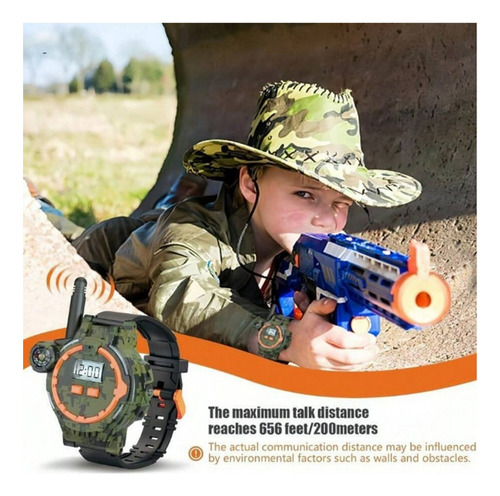 Radios Walkie Talkies Niños Reloj De Pulsera Color 2 Pcs