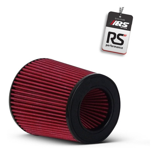 Filtro De Ar Esportivo Duplo Fluxo 2,5 Polegadas Vermelho