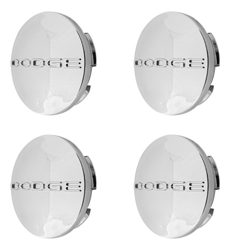 4 Centros De Rines Dodge 63mm Cromados