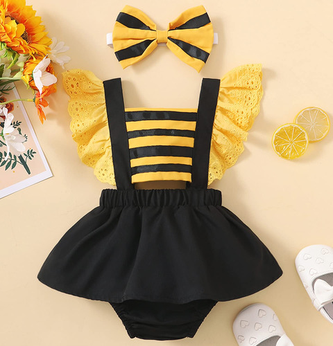 Disfraz De Abeja Para Bebé, Talla De 0 A 24 Meses, Disfraz