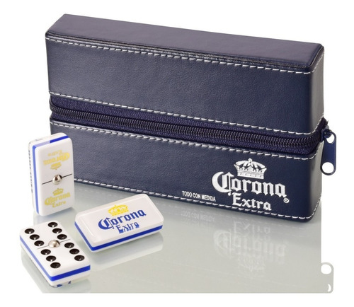 Dominó Corona Extra Fondo Blanco + Baraja Española Corona