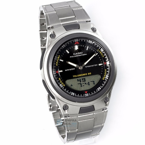 Reloj Casio Aw80 Metal Negro Y Q & Q  Blanco Cfmx -
