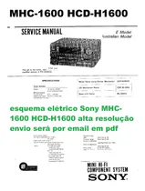Comprar Esquema Sony Mhc1600 Mhc 1600 Mhch1600 Mhc H1600 Em Pdf