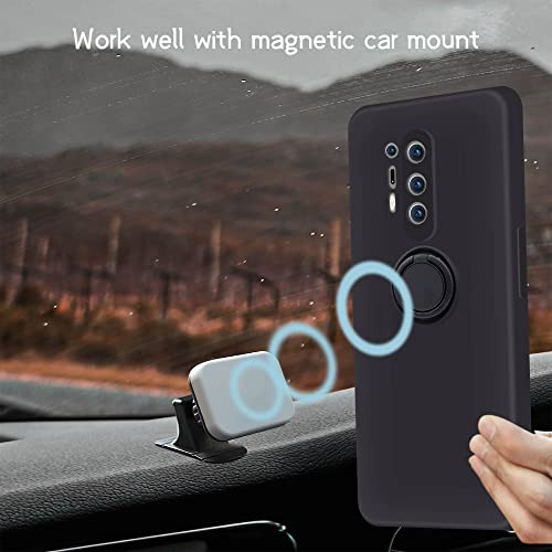 Funda Para Oneplus 8 Pro 5g [silicona Líquida Con 360 Anillo