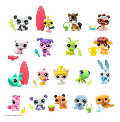 Littlest Pet Shop Lps Juego De Coleccionista De 18 Mascotas