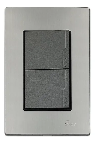 Interruptor Doble Serie Inox